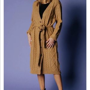 Camel colored knit cardigan *brand new*